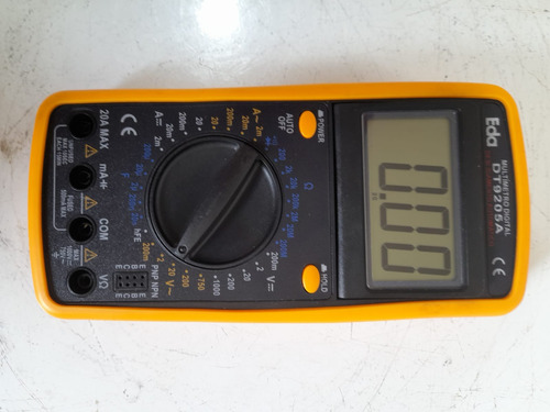 Multímetro Digital Portátil Eda Dt9205a - Funcionando. (Usado)