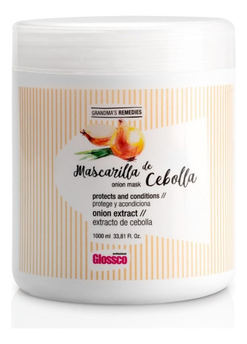 Mascarilla De Cebolla 1 Kilo Anti-caida Capilar Glossco