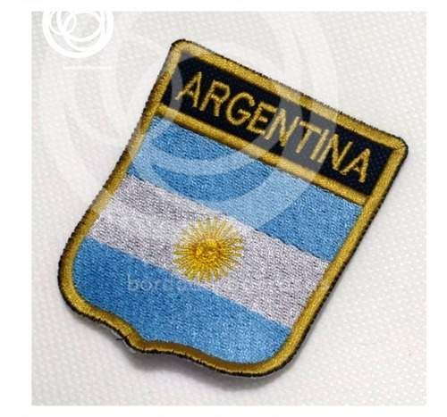 Banderas Bordadas Argentina Parches, Apliques Escudos Gafete