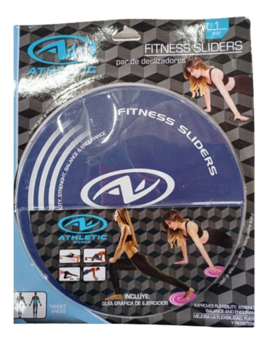 Fitness Sliders Deslizadores Athletic Works Colors 