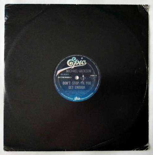 Michael Jackson Don't Stop 'til You Get Enough Single 70s (Usado)