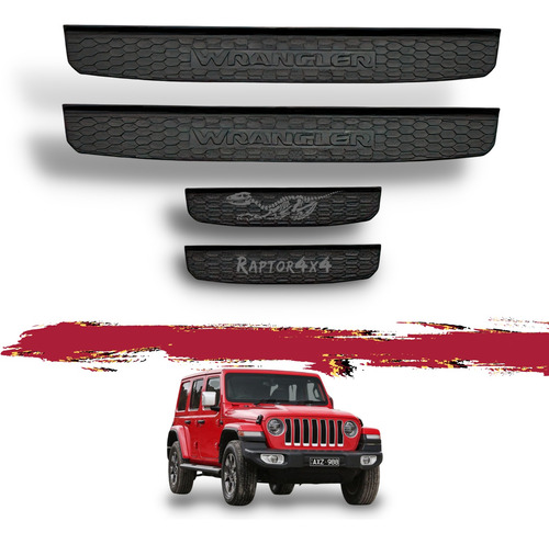 Protectores De Entrada Jeep Wrangler Jl 18-19 4 Puertas