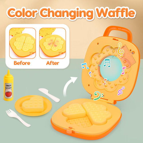 Set De Cocina Infantil Con Electrodomésticos De Colores Camb Color