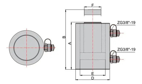 Cilindro Hidraulico 50tx300mm. Doble Efecto (hhyg50300s),tlp