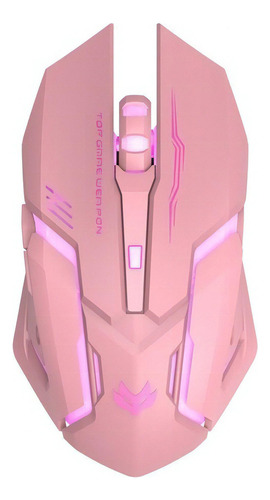 Mouse Gamer Recargable Sailor Moon Rosa