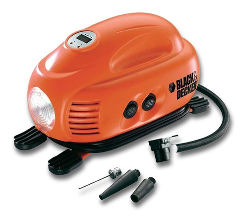 Inflador Multiuso Auto Black Decker Asi200 Compresor Luz