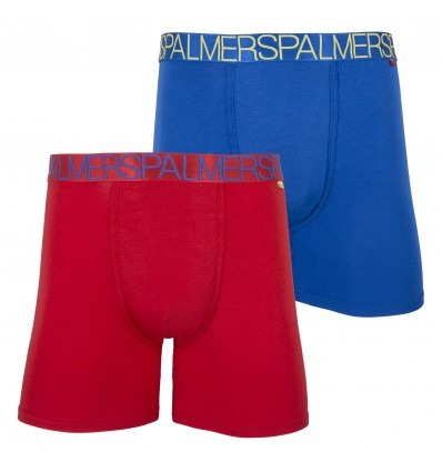 Pack 2 Boxer Extra Largo Modal Rojo+ Azul Palmers