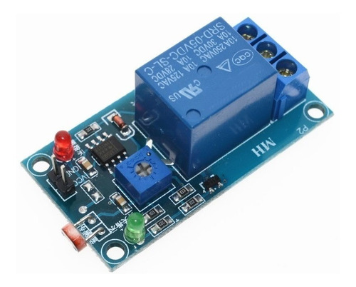 Módulo Relevador Con Sensor De Luz Ldr 5v Fotorresistencia