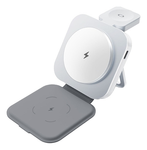 3 En 1 Soporte Carga Inalámbrico Para Iphone/iwatch/airpod T11-blanco