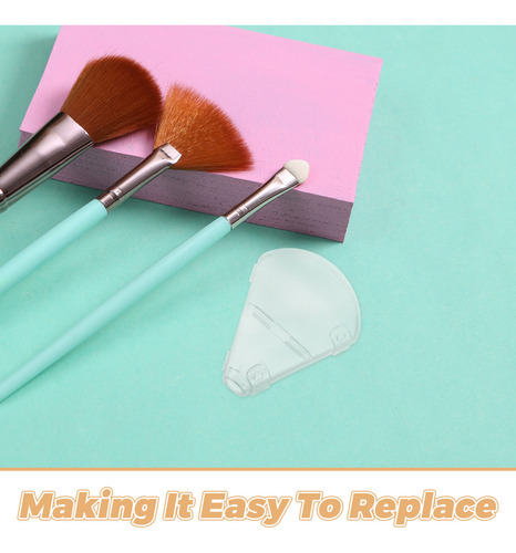 10 Fundas Para Brochas De Maquillaje: Plástico Transparente