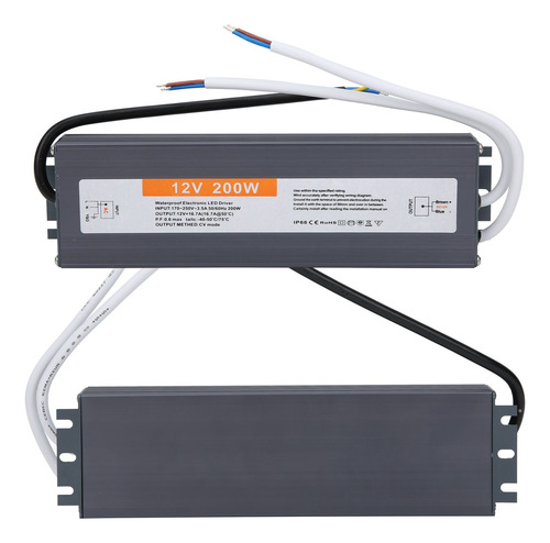 Controlador Led Impermeable De 200 W De Potencia Electrónica
