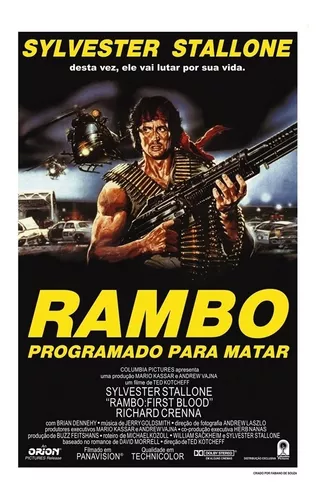 Pôster Peq. (imp. Pap. Couche A3) Do Filme Rambo 1 / Vr. 4.2