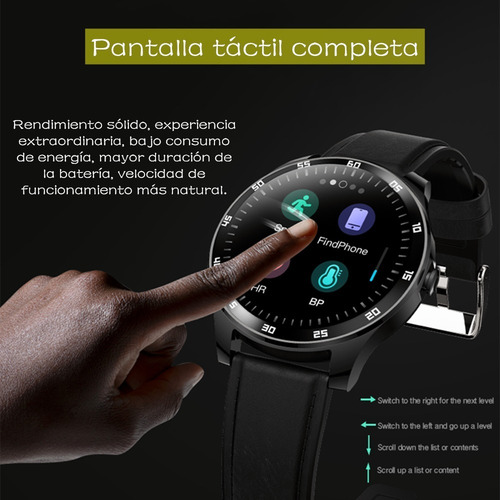 Imagen 4 de 9 de Reloj Inteligente Con Bluetooth,1.3'' Pulsera Deportiva Ip67