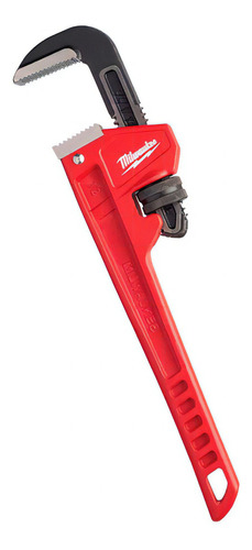 Chave de fixação Stilson de 2 polegadas Milwaukee 48-22-7112 12 polegadas, cor vermelha