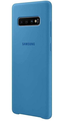 Case Samsung Silicone Cover Para Galaxy S10 Plus Azul