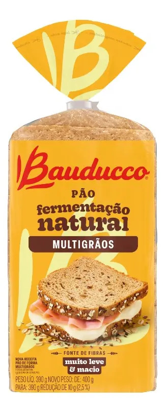Pão de Forma Multigrãos Bauducco Pacote 390g