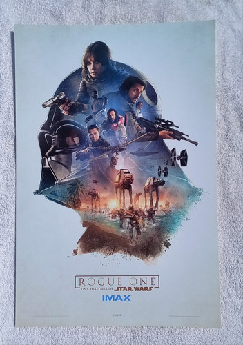 Posters Conmemorativos Star Wars Rogue One Edicion Imax (Usado)