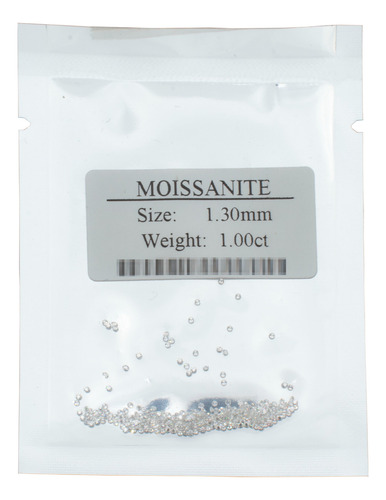 Moissanite 1paq Con 100pz De 1.3mm Color D C2 Vvs1 1ct Total