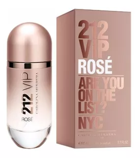 Perfume 212 Vip Rose Carolina Herrera Para Dama 80 Mlenvio 0