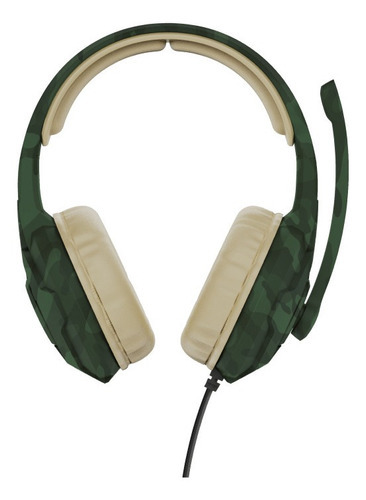 Audífonos Gamer Trust Gxt 411c Camuflje Color Verde