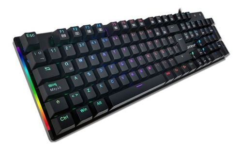 Teclado Mecánico Antryx Chrome Storm Mk850 Blue Switch Rgb