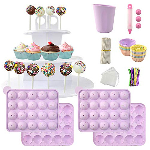 Juego Hacer Cake Pops Que Incluye Moldes De Silicona Pi...