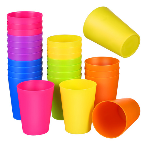 24 Vasos De Plástico Reutilizables De 8 Oz Para Niños