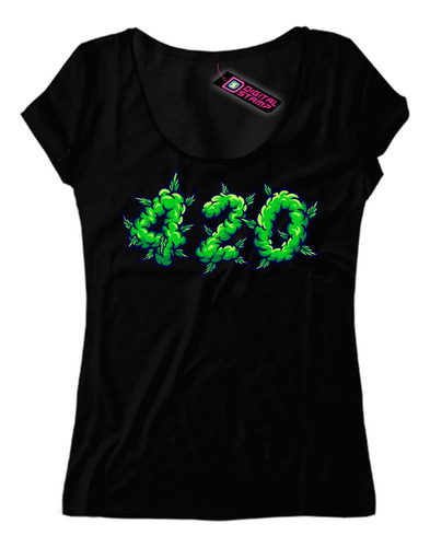 Remera Mujer Cannabis Marihuana Chala 420 Can9 Dtg Premium