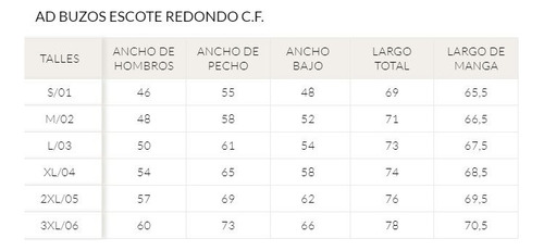 Imagen 3 de 3 de Buzo Kevingston Talles Especiales