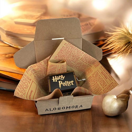 Caja Musical Harry Potter Collar + Pulsera Snitch