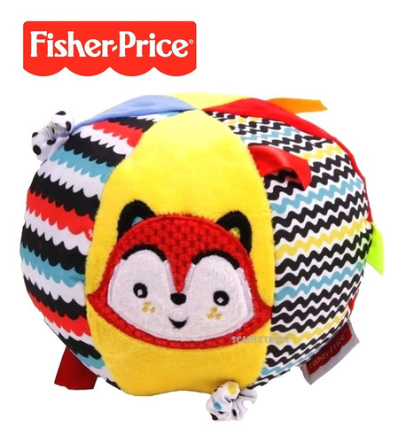 Imagen 2 de 6 de Sonajeros Pelota Sensorial Bebe Fisher Price Orig Scarlet