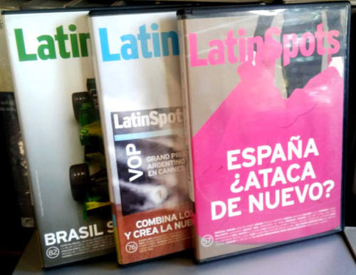 3 Dvd Publicidad Latin Spots Brasil España (2004-2008)