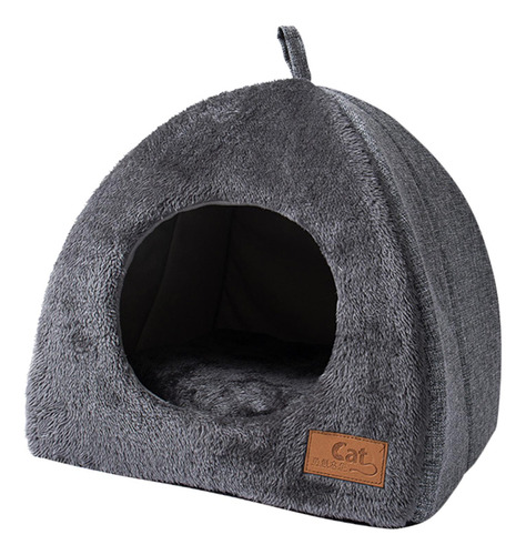 Lindo Gato Cama Nido Cojín Cesta Cálido M Gris Oscuro M