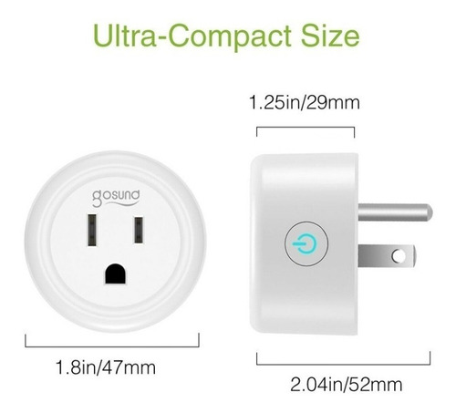 Imagen 3 de 7 de Toma Wifi Inteligente / Enchufe Inteligente Nest Mini Alexa
