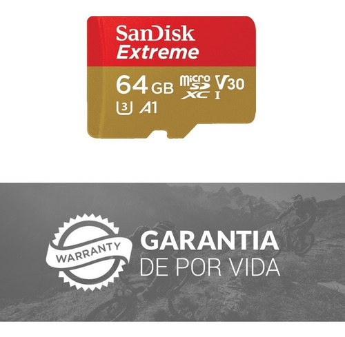 Imagen 10 de 10 de Micro Sd 64gb Sandisk Extreme A1 4k Ultra Hd Gopro Dron