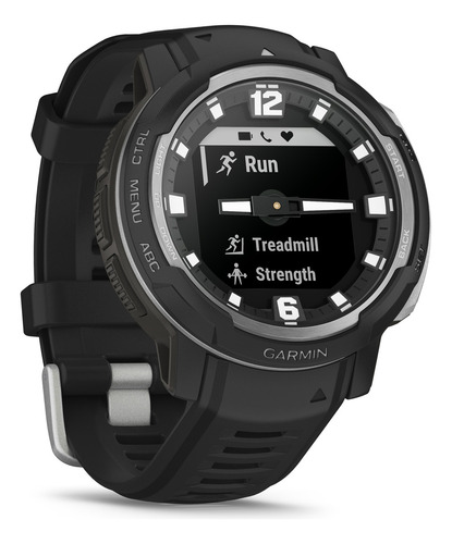 Smartwatch Instinct Crossover Reloj Garmin Revodrive Vo2 Max Color Del Bisel Negro