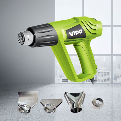 Pistola De Calor 2000w Vido Profesional Con Accesorios