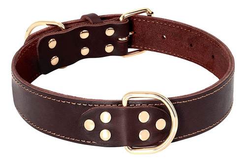 Piel Beirui Brown Suave Collar De Perro 16-21  .