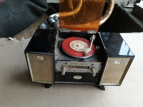 Antigua Mini Radio Forma De Tocadiscos Transistor Colección (Usado)