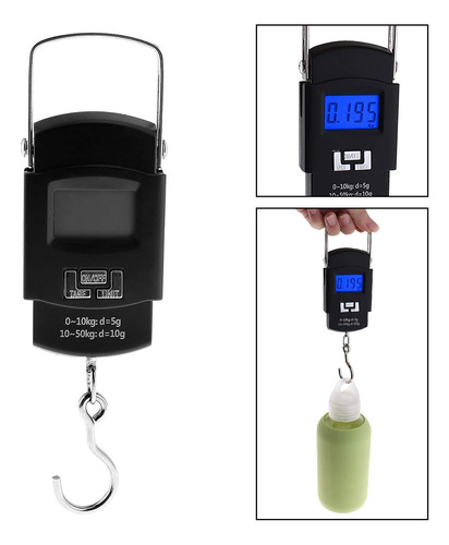 Origlam 110lb/50 Kg Digital Lcd Escala De Mano Equipaje Veli