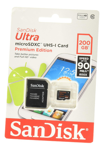 Tarjeta Micro Sd Sandisk Ultra 200gb (sdsdquan-200g-g4a)