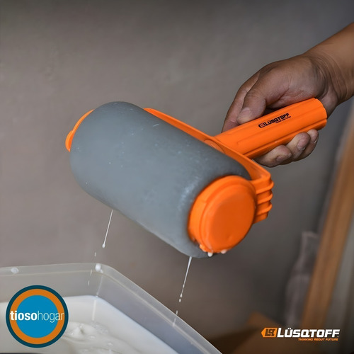 Imagen 5 de 10 de Kit Set Rodillos Recargables De Pintura Extensible Lqrod-20