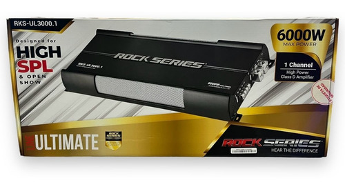 Amplificador Rock Series Spl Monoblock 6000w Rks-ul3000.1