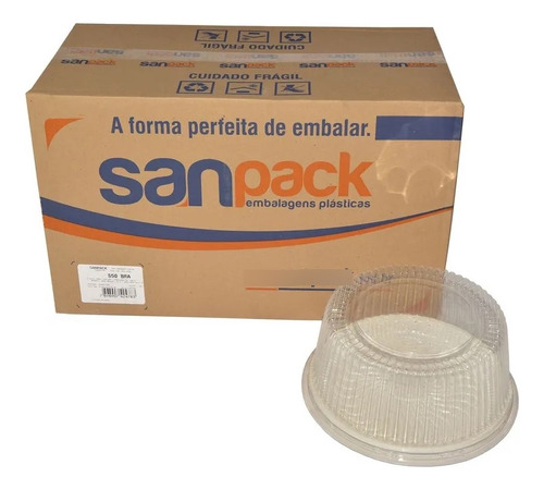 50 Embalagem Tampa Alta Sanpack S-50 Bra (1cx) Cor Branco