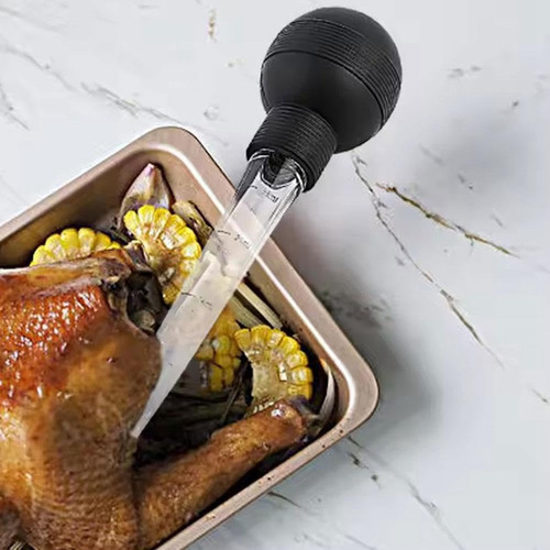 Bulbo De Succión De Silicona Turkey Baster Con Limpiador Par