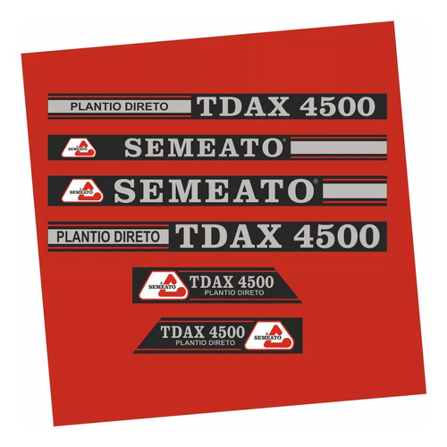 Kit Adesivos Decalque Compatível Para Semeadeira Tdax 4500