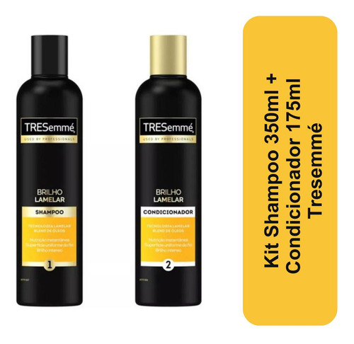 Kit C/ 6 Kit Shampoo 350ml + Condicionador 175ml Brilho