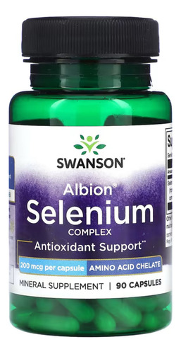 Swanson Selenio Albion Complex 200 Mcg 90 Caps Antioxidante