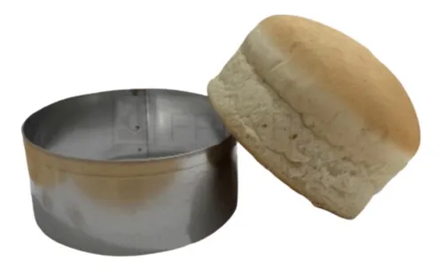 comprar 12 Aros Acero 12 Cm. Con Pestaña Para Pan De Hamburguesería