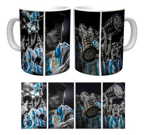 Taza Con Las Mejores Fotos De Messi Selección Argentina